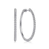 925 Sterling Silver Bujukan 40mm Classic Hoop Earrings-Gabriel & Co.-Renee Taylor Gallery