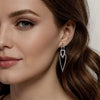 925 Sterling Silver Bujukan Beads and White Sapphire Stud Drop Earrings-Gabriel & Co.-Renee Taylor Gallery