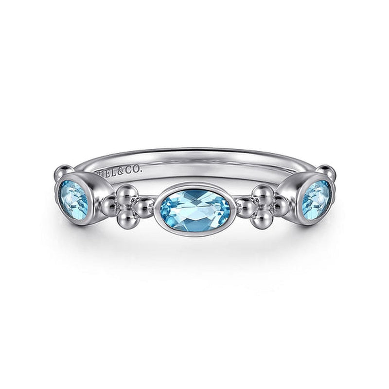 925 Sterling Silver Bujukan Blue Topaz Fashion Ladies Ring-Gabriel & Co.-Renee Taylor Gallery