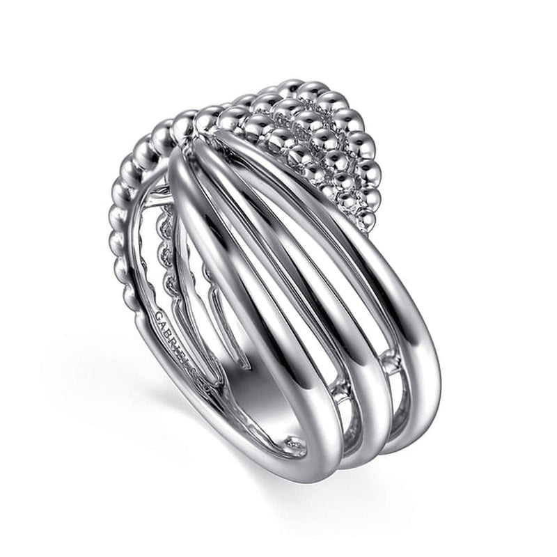 925 Sterling Silver Bujukan Lady's Twisted Ring-Gabriel & Co.-Renee Taylor Gallery