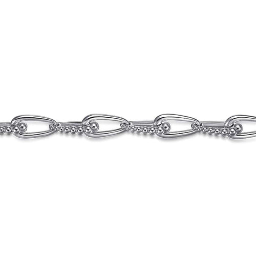 925 Sterling Silver Bujukan Link Chain Bracelet - TB4959-75SVJJJ-Gabriel & Co.-Renee Taylor Gallery