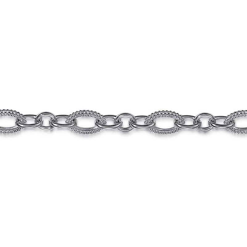 925 Sterling Silver Bujukan Link Chain Bracelet *Bujukan Collection*-Gabriel & Co.-Renee Taylor Gallery