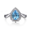 925 Sterling Silver Bujukan Swiss Blue Topaz Chevron Ring - LR52278SVJBT-Gabriel & Co.-Renee Taylor Gallery