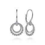 925 Sterling Silver Bujukan White Sapphire Drop Earrings-Gabriel & Co.-Renee Taylor Gallery