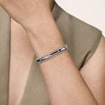 925 Sterling Silver Bujukan White Sapphire Multi Row Cuff-Gabriel & Co.-Renee Taylor Gallery