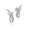 925 Sterling Silver Bujukan White Sapphire Stud Earrings-Gabriel & Co.-Renee Taylor Gallery