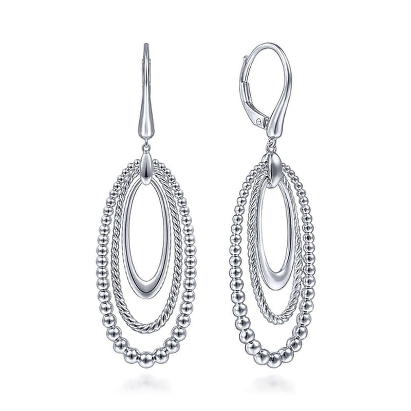 925 Sterling Silver Bujukan and Rope Drop Earrings-Gabriel & Co.-Renee Taylor Gallery