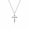 925 Sterling Silver Diamond Cross Pendant Necklace - NK6408SV5JJ-Gabriel & Co.-Renee Taylor Gallery