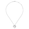 925 Sterling Silver Infinity Heart Pendant Necklace-Gabriel & Co.-Renee Taylor Gallery