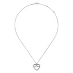 925 Sterling Silver Infinity Heart Pendant Necklace-Gabriel & Co.-Renee Taylor Gallery