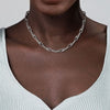 925 Sterling Silver Oval Link Chain Necklace with Bujukan Connectors-Gabriel & Co.-Renee Taylor Gallery