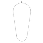 925 Sterling Silver Solid Paper Clip Chain Necklace - NK6768-24SVJJJ-Gabriel & Co.-Renee Taylor Gallery