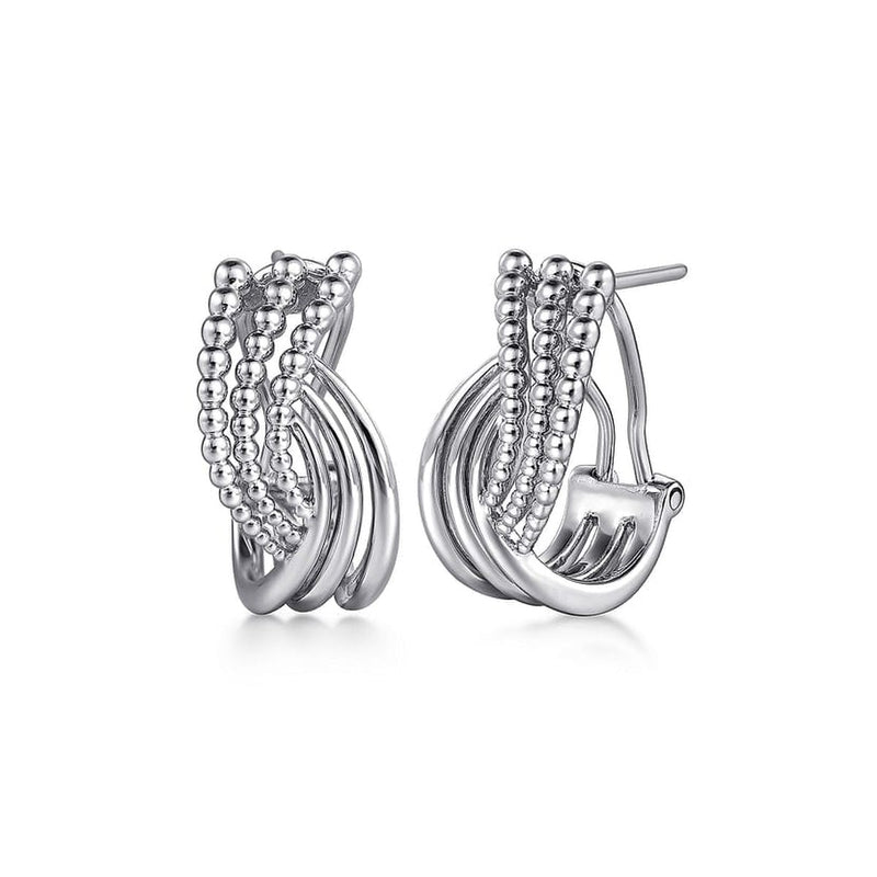 925 Sterling Silver Twisted Bujukan Earrings - EG14685SVJJJ-Gabriel & Co.-Renee Taylor Gallery