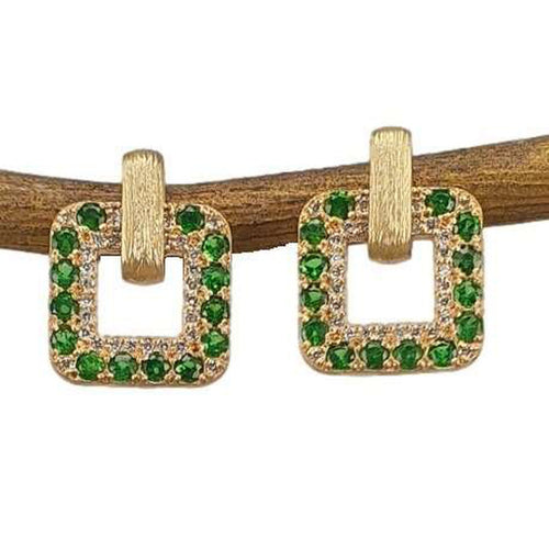 14K Gold, Tsavorite & Diamond Earrings - M9314-Marika-Renee Taylor Gallery