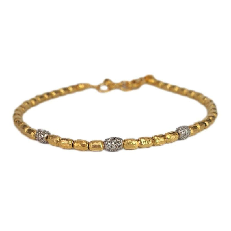 14K Yellow Gold and Diamond Bracelet - M9377-Marika-Renee Taylor Gallery