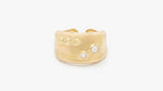 Gold band ring with diamonds - A2034-Misani Milano-Renee Taylor Gallery