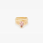 Gold Band Ring with Pink Tourmaline - A2035TP-Misani Milano-Renee Taylor Gallery