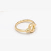 18kt Yellow Gold Ring with Side-Set Diamond and Circular Front Detail - A2039-Misani Milano-Renee Taylor Gallery