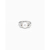 Sterling Silver-Plated Ring with Pearl - ANI0662BPLMTL-UNO de 50-Renee Taylor Gallery