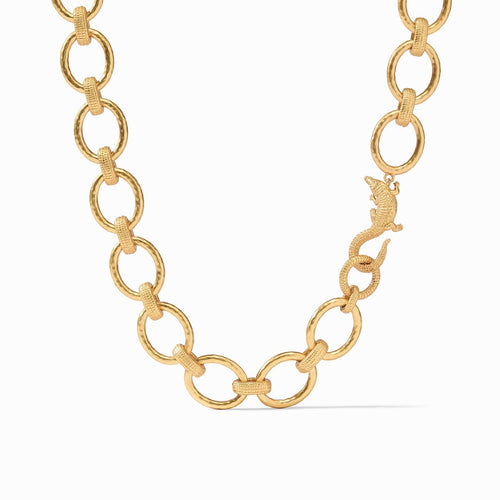 Alligator Link Necklace - Gold-Julie Vos-Renee Taylor Gallery