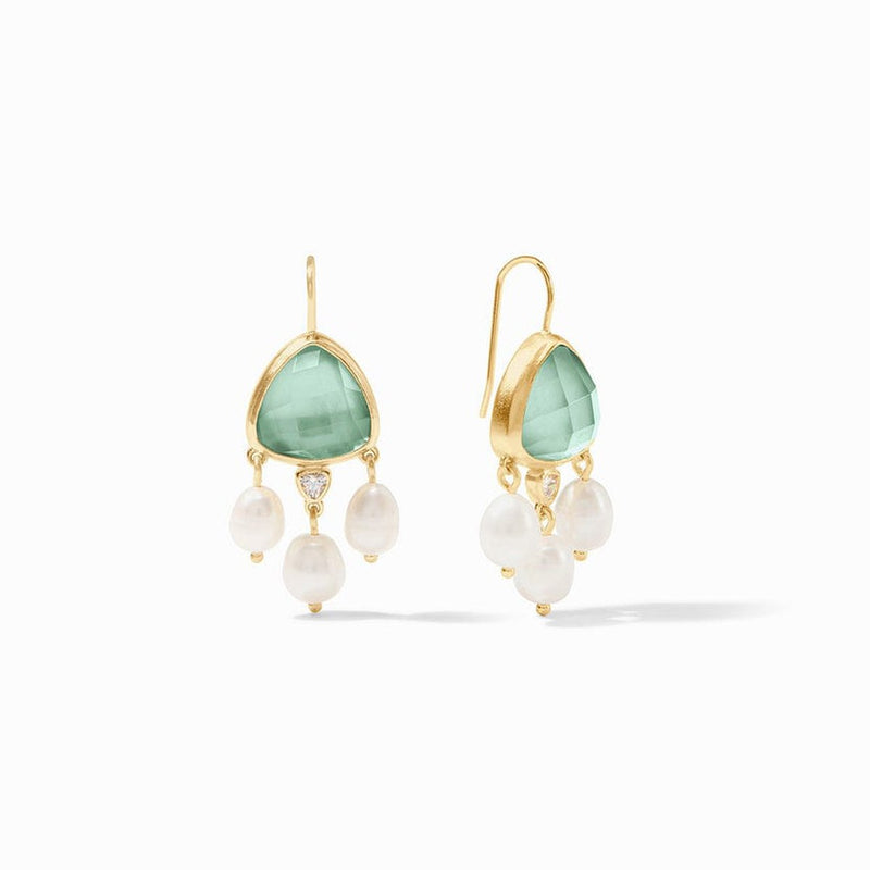 Aquitaine Chandelier Earrings - Aquamarine Blue-Julie Vos-Renee Taylor Gallery