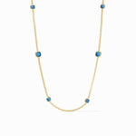 Aquitaine Station Necklace - Capri Blue-Julie Vos-Renee Taylor Gallery