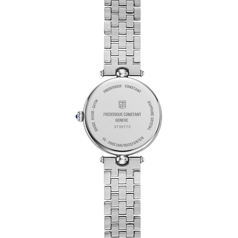 Art Deco Round Diamond Stainless Steel Ladies Watch - FC-200MPW2ARD6B-Frederique Constant-Renee Taylor Gallery