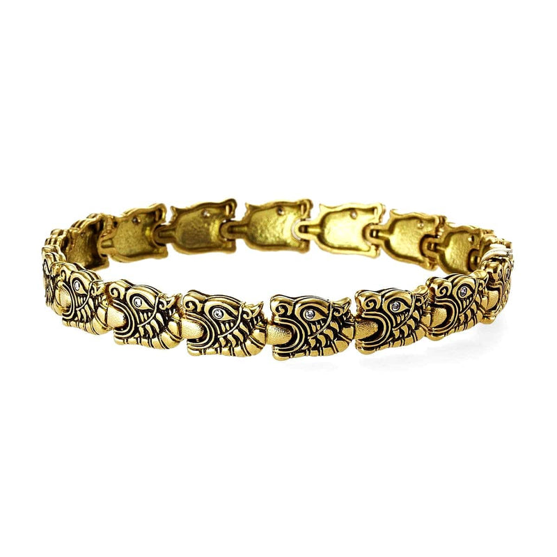 18K and Diamond "Big Dragon" Diamond Bracelet - B-1BIG-Alex Sepkus-Renee Taylor Gallery