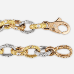 18K Rose Gold, Yellow Gold, Platinum and Diamond Bracelet - B-22RYPD-Alex Sepkus-Renee Taylor Gallery