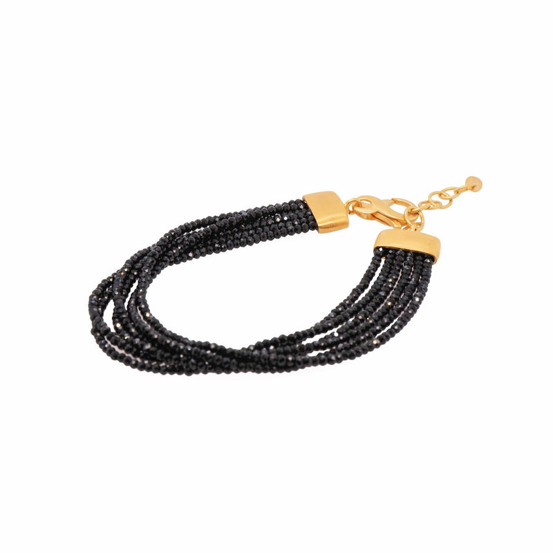 2mm, 6 Strand &, Black Spinell 24K Gold Vermeil Bracelet-Joyla-Renee Taylor Gallery