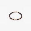 Leather Bracelet with Gold Elements & Silver - B2164-Misani Milano-Renee Taylor Gallery