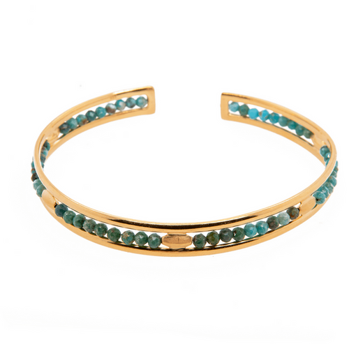 Bliss Cuff Turquoise Bracelet-Joyla-Renee Taylor Gallery