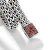 Icon Bracelet, Sterling Silver, Garnet Pavé, 6.5MM - BBS90422RVBLS2GA-John Hardy-Renee Taylor Gallery