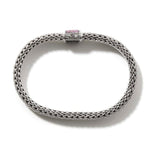 Icon Bracelet, Sterling Silver, Pink Tourmaline Pavé, 6.5MM - BBS90422RVBLS2PTM-John Hardy-Renee Taylor Gallery