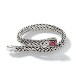 Icon Bracelet, Sterling Silver, Treated Ruby Pavé, 6.5MM - BBS90422RVBLS2RB-John Hardy-Renee Taylor Gallery