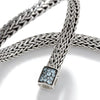 Icon Bracelet, Sterling Silver, Treated Swiss Blue Topaz Pavé, 6.5MM - BBS90422RVBLS2SBT-John Hardy-Renee Taylor Gallery