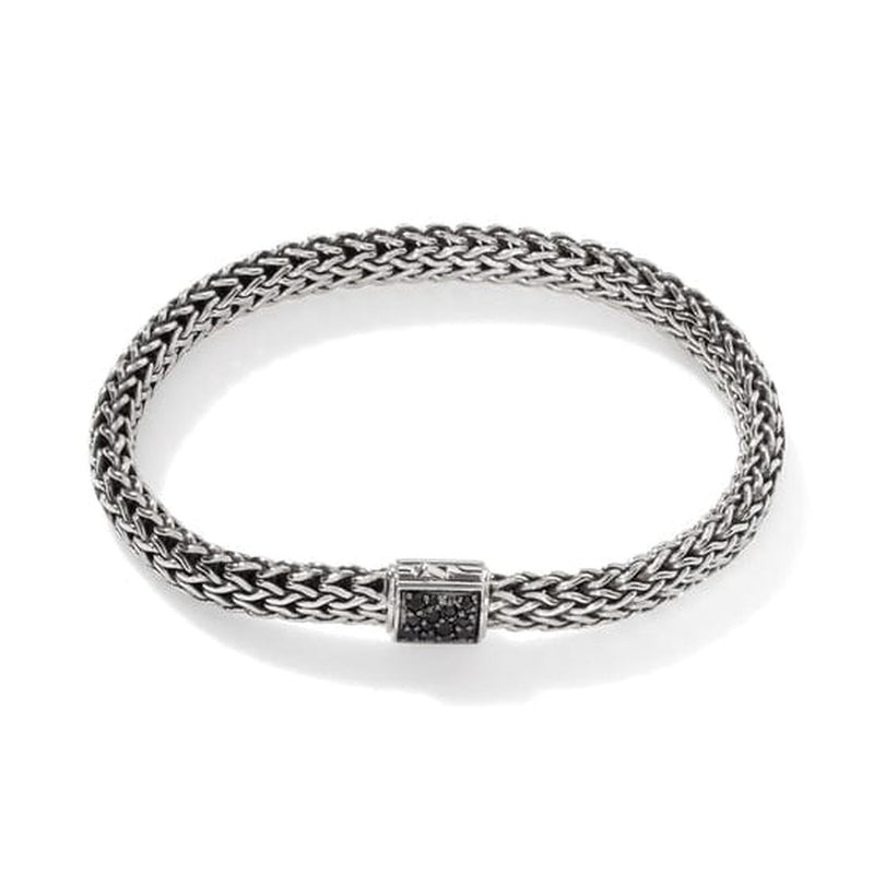 Icon Bracelet, Sterling Silver, White Diamond Pavé, 6.5MM - BBS90422RVDI2BLS-John Hardy-Renee Taylor Gallery