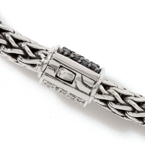 Icon Bracelet, Sterling Silver, White Diamond Pavé, 6.5MM - BBS90422RVDI2BLS-John Hardy-Renee Taylor Gallery