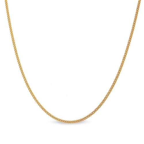 14 Gold Vermeil Finish Sterling Silver Curb Chain - 18" - BL2083CH18G-Kelly Waters-Renee Taylor Gallery