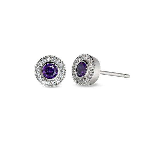 February Birthstone Stud Earrings - BL2300E2S-Kelly Waters-Renee Taylor Gallery