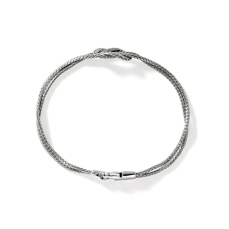 Love Knot Silver 1.8mm Chain Double Row Bracelet - BU900776-John Hardy-Renee Taylor Gallery