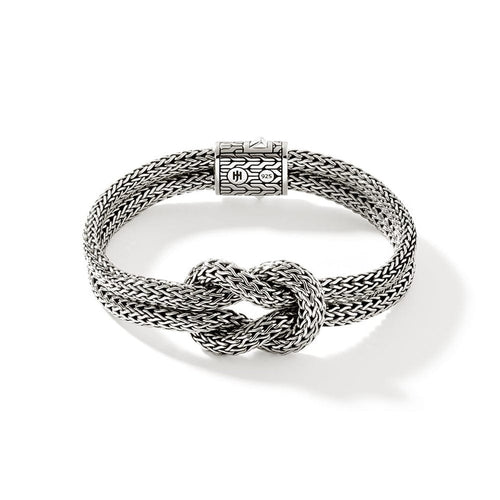 Manah 5mm Love Knot Slim Chain Double Row Bracelet - BU900980XUM-John Hardy-Renee Taylor Gallery