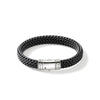 Icon Extension Silver 10mm Black Rubber Bracelet - BU98657BL-John Hardy-Renee Taylor Gallery