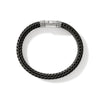 Icon Extension Silver 10mm Black Rubber Bracelet - BU98657BL-John Hardy-Renee Taylor Gallery