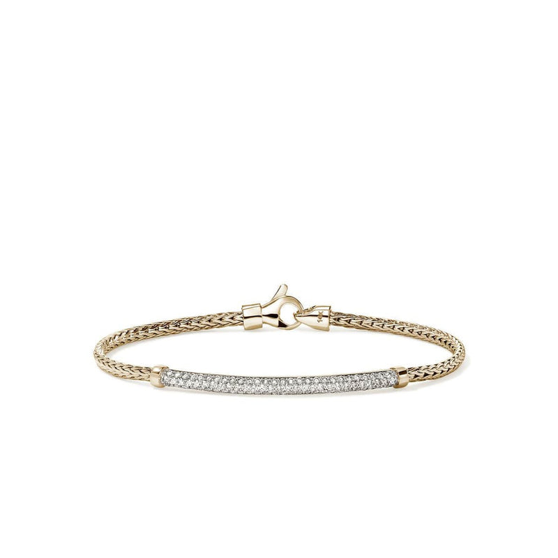 JH Essential Pavé Bracelet, Gold, Diamonds - BUGGX987082DI-John Hardy-Renee Taylor Gallery