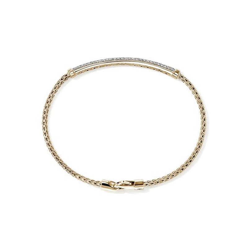 JH Essential Pavé Bracelet, Gold, Diamonds - BUGGX987082DI-John Hardy-Renee Taylor Gallery