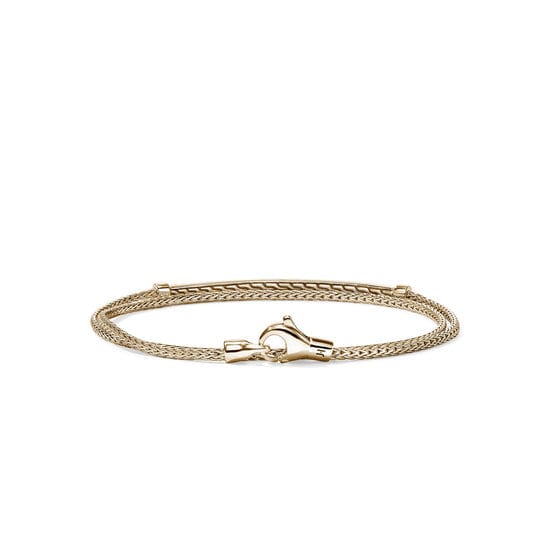 JH Essential Pavé Wrap Bracelet, Gold, Diamonds, 1.8MM - BUGGX987852DI-John Hardy-Renee Taylor Gallery