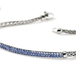 JH Essential Pavé Bracelet, Sterling Silver, Blue Sapphire - BUS987084BSP-John Hardy-Renee Taylor Gallery