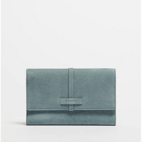 BENJAMIN WALLET - Bay Blue Nubuck/Heirloom Gold-Hammitt-Renee Taylor Gallery