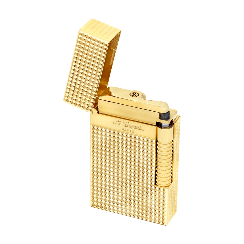 New Le Grand Dupont Yellow Gold Diamond Head Lighter - Perfect Ping-S.T. Dupont-Renee Taylor Gallery